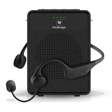 Load image into Gallery viewer, Voice Amplifier Wireless Ear-Hook Headset Microphone, Original Sound Portable Microphone and Speaker Pa System, 15W Speaker with Noise Cancelling Bluetooth Mic for Teachers, Fitness, Elderly B007
