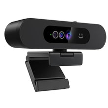 Load image into Gallery viewer, Window Hello Webcam, 1080P 30fps Camera with Noise-reducing Mic, Plug & Play, 90° Wide Angle, Built-in Privacy Cover, 360° Rotation Pan & 90° Tilt, Perfect for Zoom, Google Meet, Microsoft Teams