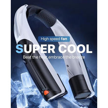 Load image into Gallery viewer, AaoLin Portable Neck Fan with 6000mAh Battery, USB-C Rechargeable, Black Hands-Free Personal Fan 6 Speeds, 6-20Hrs Cooling for Outdoor Sports/Gym/Office, Adjustable 11oz Lightweight, Neck Cooler