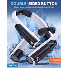 Load image into Gallery viewer, AaoLin Portable Neck Fan with 6000mAh Battery, USB-C Rechargeable, Black Hands-Free Personal Fan 6 Speeds, 6-20Hrs Cooling for Outdoor Sports/Gym/Office, Adjustable 11oz Lightweight, Neck Cooler