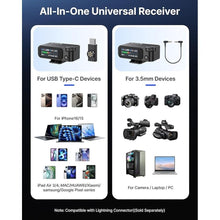 Load image into Gallery viewer, BOYA BOYAMIC 2 Wireless Lavalier Microphones for Android/Camera/Tablets/PC, AI Noise Cancellation, 32-bit Float Internal Recording, AMOLED Touchscreen,APP Control, 984ft 54h Battery with Charging Case