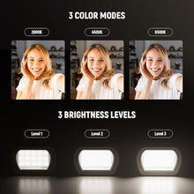 Load image into Gallery viewer, NEEWER Basics 2 Pack Magnetic Auxiliary Light Compatible with DJI OSMO Pocket 3 Gimbal Camera Creator Combo, USB C Rechargeable Mini LED Fill Light Attachment for Selfie Vlog Video Recording, M21