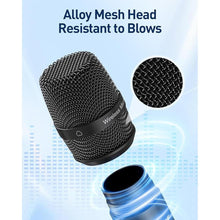 Load image into Gallery viewer, Wireless Microphones,Metal Microphone with Dual Professional UHF Cordless Dynamic System,Rechargeable Microphone Receiver for Karaoke Singing, Wedding,Party, DJ, Speech, Church, Class Use,240ft