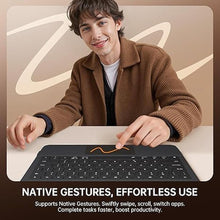 Load image into Gallery viewer, GUSGU SplitFolio Detachable for iPad Air 13-in.(M3/M2, 2025/2024), iPad Pro 12.9-in (6/5/4/3 Gen) Keyboard Case with Kickstand, 360° Rotation & Up-Down Lift Protective Case, Black