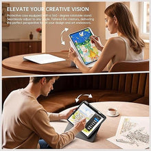 Load image into Gallery viewer, GUSGU SplitFolio Detachable for iPad Air 13-in.(M3/M2, 2025/2024), iPad Pro 12.9-in (6/5/4/3 Gen) Keyboard Case with Kickstand, 360° Rotation & Up-Down Lift Protective Case, Black