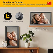 Load image into Gallery viewer, KODAK Digital Picture Frame, 32GB 15.6 Inch WiFi Digital Photo Frame 1920x1080 HD IPS Touch Screen, Auto-Rotate, Share Photos and Videos via KODAK App, Farther's Day for Man
