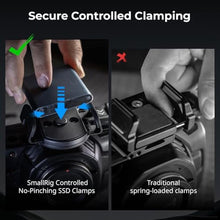Load image into Gallery viewer, SMALLRIG Phone Mount Bracket SSD Holder, 1.6-2.4in Wide Clamping, for Samsung T5 T7 SSD, for SanDisk SSD, for MagSafe for iPhone 16/15/14/13/12, Universal SSD Drive Holder for Camera Cage - 5397