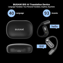 Load image into Gallery viewer, AI Language Translation Earbuds Real Time, 3-in-1 AI Translator Earbuds,5.4 Bluetooth Headphones,40 Languages Translation with Al Semantic Tech (Black)