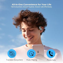 Load image into Gallery viewer, AI Language Translation Earbuds Real Time, 3-in-1 AI Translator Earbuds,5.4 Bluetooth Headphones,40 Languages Translation with Al Semantic Tech (Black)