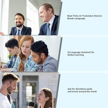 Load image into Gallery viewer, AI Language Translation Earbuds Real Time, 3-in-1 AI Translator Earbuds,5.4 Bluetooth Headphones,40 Languages Translation with Al Semantic Tech (Black)