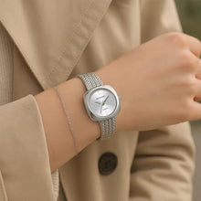 Load image into Gallery viewer, Heyssen Silver Watches for Women Dainty Ladies Small Wrist Watch with Adjustable Stainless Steel Band Casual Fashion Analog Bracelet Square Quartz Waterproof Vintage Gold Gifts for Women