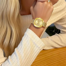 Load image into Gallery viewer, Heyssen Gold Watches for Women Dainty Ladies Small Wrist Watch with Adjustable Stainless Steel Band Casual Fashion Analog Bracelet Square Quartz Waterproof Vintage Silver Gifts for Women