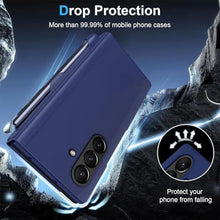 Load image into Gallery viewer, for Samsung Galaxy Z Fold 7 Case with S Pen and Built-in Screen Protector, Wireless Charging Holder Kickstand Full-Body Shockproof for Samsung Z Fold 7 5g Protective Cover Shell (Blue)
