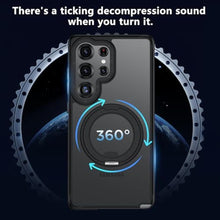 Load image into Gallery viewer, Mondelete 360 Spin Magnetic Stand for Samsung Galaxy S25 Ultra Case, Compatible with Magsafe Military Grade Drop Protection, Matte Hard Slim S25 Ultra Phone Case with Kickstand Ring Holder 113