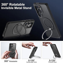 Load image into Gallery viewer, Mondelete 360 Spin Magnetic Stand for Samsung Galaxy S25 Ultra Case, Compatible with Magsafe Military Grade Drop Protection, Matte Hard Slim S25 Ultra Phone Case with Kickstand Ring Holder 113