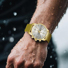 Load image into Gallery viewer, CalmTick Professional Japanese VD51 Movement Men s Business Watch - 3 Year Battery Life, Luminous Hands, Date Display Chronograph - Stainless Steel-Gold-Silver