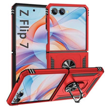 Load image into Gallery viewer, Korecase Case for Z Flip7 Phone Case Galaxy Zflip7 Phone Case with 360 Rotate Ring Kickstand Heavy Duty Protective Cover for Samsung Z Flip 7 Case Red