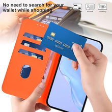 Load image into Gallery viewer, COTDINFOR Case for iPhone 17 Pro Max Case Wallet with Card Holder Leather Flip Cover Kickstand Magnetic Closure Shockproof Women Men Cover for iPhone 17 Pro Max 6.9" Orange YBM