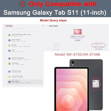 Load image into Gallery viewer, for Samsung Galaxy Tab S11 2025 11" Keyboard Case: 3 Zone 7 Colors Backlit Trackpad Keyboard for 11-inch Samsung Tablet S11 5G - Detachable Wireless Key Board Tablet Cover with Pen Holder & Kickstand