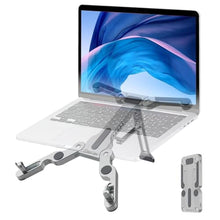 Load image into Gallery viewer, RUHEG Laptop Stand for Desk, Ergonomic Portable Laptop Stand, Riser Holder Notebook Stands, Foldable Aluminum Computer Stand with Air, Pro, More 10-16 Laptops, Tablets, Phone