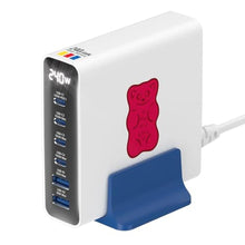 Load image into Gallery viewer, Haribo 240W GaN Charging Station, 6-Port USB-C & USB-A Charger, PD 3.1 (140W) & QC 5.0, Compatible with MacBook, iPhone, Galaxy, Pixel, iPad, Tablets