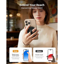 Load image into Gallery viewer, 4-in-1 Magnetic Phone Grip Mount Stand & Magnet Fidget Combo with Finger Loop, Phone Ring Holder, Strap, Kickstand for MagSafe - Compatible with iPhone 17 16 15 14 13 12, Stress Relief Accessory