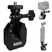 Load image into Gallery viewer, Motorcycle Windshield Clip Action Camera Mount, Aluminum Alloy Motorbike Windscreen Clamp Mount Compatible for GoPro Hero 13/12/11/10/9 DJI Osmo Action 5 Pro/4/3 Insta360 X5/X4/X3/X2
