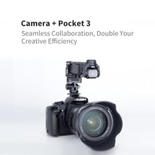 Load image into Gallery viewer, XIXAN DJI Osmo Pocket 3 Accessories Camera Mount Adapter for Sync Videography & Photography, Expansion Cage with Cold Shoes & 1/4" Screw Hole, 180 Tilts Adjustable, Perfect for Solo Content Creators