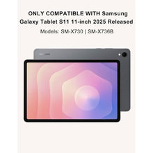 Load image into Gallery viewer, Keyboard Case for Samsung Galaxy Tab S11 11inch 2025, Detachable Backlit Keyboard for Galaxy Tablet S11 Cover with Pen Holder, 7-Color Backlight Keypad Case for Samsung Tab 11'' SM-X730/X736B, Blue