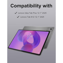 Load image into Gallery viewer, Keyboard Case for 2025 Lenovo Idea Tab Plus 12.1 Inch/Tab K12, Magnetic Detachable Wireless Keyboard & Premium PU Case with Pencil Holder for 12.1 Lenovo Idea Tab Plus/Tab K12 (TB361FU/TB361ZU)