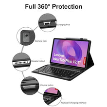 Load image into Gallery viewer, Keyboard Case for 2025 Lenovo Idea Tab Plus 12.1 Inch/Tab K12, Magnetic Detachable Wireless Keyboard & Premium PU Case with Pencil Holder for 12.1 Lenovo Idea Tab Plus/Tab K12 (TB361FU/TB361ZU)