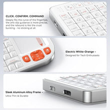 Load image into Gallery viewer, Miritz Mini Keyboard with Touchpad, Mini Bluetooth Keyboard, Ultra-Compact Portable for IT Professionals, Field Service Technicians, Home Theater PC & Multi-Device Travel - Durable &Reliable, White