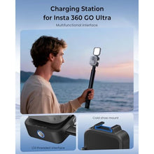 Load image into Gallery viewer, Maectech Charging Base for Insta360 GO Ultra Charging Dock Station for GO Ultra Accessories Quick Release Mount - Black