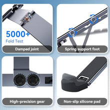 Load image into Gallery viewer, ICE COOREL Portable Laptop Stand, Foldable Laptop Riser for Desk, 6-Level Adjustable Ergonomic Computer Stand, Premium Aluminum Alloy Notebook Holder Compatible with 10-17 Inch Laptops & Tablets