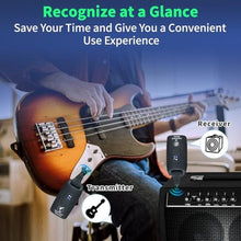 Load image into Gallery viewer, A9 Wireless Guitar System 2.4GHz Transmitter and Receiver (Black(1TX+1RX))_1304