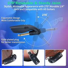 Load image into Gallery viewer, A9 Wireless Guitar System 2.4GHz Transmitter and Receiver (Black(1TX+1RX))_1306