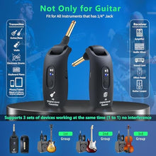 Load image into Gallery viewer, A9 Wireless Guitar System 2.4GHz Transmitter and Receiver (Black(1TX+1RX))_1307