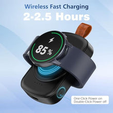 Load image into Gallery viewer, ACEQINGSE for Samsung Galaxy Watch Charger,1800mAh Portable Charger, Black_58