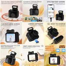 Load image into Gallery viewer, ActivPro Mini Shot V340 | Mini Digital Camera | Free 128GB Memory Card & Travel Case | LCD Screen | HD 1080P | Rechargeable | Keychain Camera | Pocket Video Recorder | Birthday Gift for Men Women Kids, Black_1344
