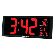 Load image into Gallery viewer, AcuRite Digital Clock, 14.5-Inch / Red_1957