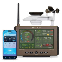 Load image into Gallery viewer, AcuRite Optimus Weather Station with Wi-Fi HD Display, Built-in Barometer, Lightning Detection, Indoor/Outdoor Temperature and Humidity, Wind Speed/Direction, and Rainfall Measurements (01216MCB), black_1