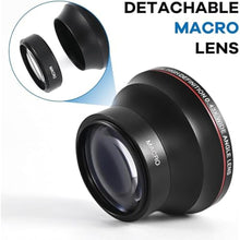 Load image into Gallery viewer, Acuvar 52mm 0.43x Wide Angle Lens with Macro, HD Camera Lens Attachment for Canon Nikon Sony DSLR & Mirrorless Lenses (52mm Thread)_957
