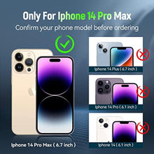 Load image into Gallery viewer, ADDIT i Phone 14 Pro Max Case, for iPhone 14 Pro Max Case,with Kickstand Ring,Adjustable Stand,Military Grade,Heavy Duty Protection,Shockproof,Anti-Fingerprint,Support Magnet Car Mount,Teal_2347