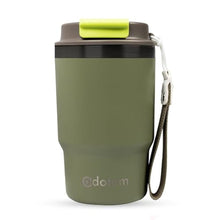Load image into Gallery viewer, ADOTEM Insulated 16oz Stainless Steel Tumbler Mug Leakproof Double Walled Vacuum Thermal Coffee Cup with 2-in-1 Straw & Lid, Cupholder-Friendly Travel Mug for Hot & Cold Drinks (Olive Green), OliveGreen_1