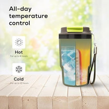 Load image into Gallery viewer, ADOTEM Insulated 16oz Stainless Steel Tumbler Mug Leakproof Double Walled Vacuum Thermal Coffee Cup with 2-in-1 Straw & Lid, Cupholder-Friendly Travel Mug for Hot & Cold Drinks (Olive Green), OliveGreen_5728