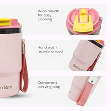 Load image into Gallery viewer, ADOTEM Insulated 16oz Stainless Steel Tumbler Mug Leakproof Double Walled Vacuum Thermal Coffee Cup with 2-in-1 Straw & Lid, Cupholder-Friendly Travel Mug for Hot & Cold Drinks (Pink)_5703
