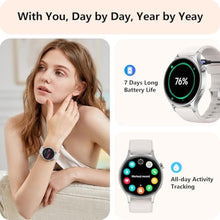 Load image into Gallery viewer, aeac Smart Watch for Women, AMOLED Ultra-Clear Screen Activity Trackers with Heart Rate/Sleep/SpO2 Monitor, Smartwatch for iPhone/Samsung/Android, 110+ Sport Modes (Grey, S/M/L, Grey)_232