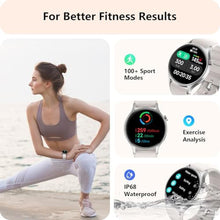 Load image into Gallery viewer, aeac Smart Watch for Women, AMOLED Ultra-Clear Screen Activity Trackers with Heart Rate/Sleep/SpO2 Monitor, Smartwatch for iPhone/Samsung/Android, 110+ Sport Modes (Grey, S/M/L, Grey)_234