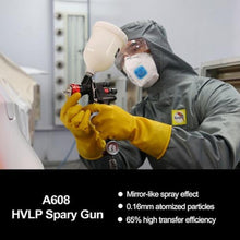 Load image into Gallery viewer, AEROPRO Tools A608 HVLP Air Spray Gun, 1.3mm Nozzle, 600cc Plastic Cup, Auto Paint Spray Gun, Automotive Paint Gun, Body Repair Paint Spray Guns, Car Paint Gun for Touch Up, Primer, Top Coat, black_1891