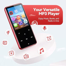 Load image into Gallery viewer, AGPTEK 64GB MP3 Player with Bluetooth, M3 2.4'' Player with Speaker, BlackRed_456